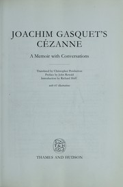 Cover of: Joachim Gasquet's Cézanne: a memoir with conversations