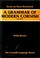 Cover of: A grammar of modern Cornish