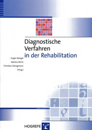 Cover of: Diagnostische Verfahren in der Rehabilitation by 