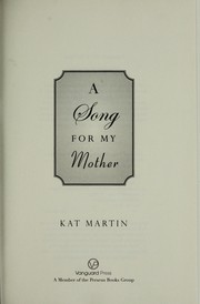 Cover of: A song for my mother