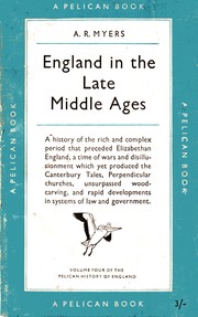 Cover of: England in the late Middle Ages