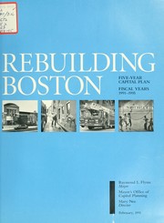Cover of: Five year capital plan. (title varies) by Boston (Mass. Mayor's Office of Capital Planning