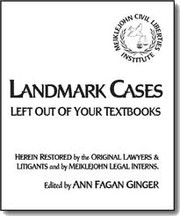 Cover of: Landmark Cases Left Out of Your Textbooks