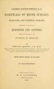 Cover of: Essentials of minor surgery and bandaging by Martin, Edward