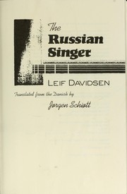Cover of: The Russian singer
