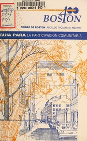 Cover of: Guide to community participation