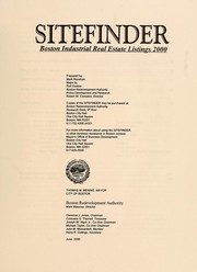 Cover of: Site finder ... Boston industrial real estate listings