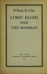 Cover of: Lord Elgin and the marbles