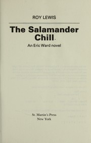 Cover of: The salamander chill by Roy Lewis