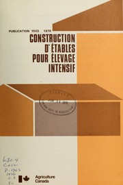 Cover of: Construction d'étables pour élevage intensif