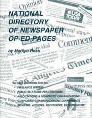 Cover of: National directory of newspaper Op-Ed pages