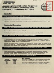 Cover of: Assessing information for taxpayers, fy 2004, 4th quarter billing and abatement period frequently asked questions