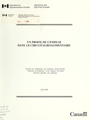 Cover of: Un profil de l'emploi dans le circuit agroalimentaire