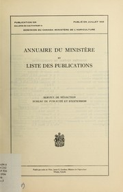 Cover of: Annuaire du ministr̀e et liste des publications