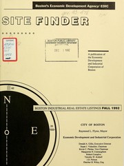 Cover of: Site finder ... Boston industrial real estate listings