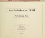 Cover of: Five year capital plan. (title varies) by Boston (Mass. Mayor's Office of Capital Planning