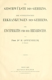 Cover of: Die Encephalitis und der Hirnabscess