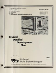 Cover of: Revised detailed development plan: draft