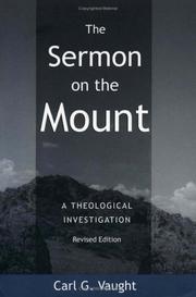 Cover of: The Sermon on the Mount by Carl G. Vaught