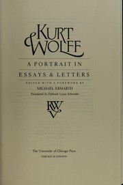 Cover of: Kurt Wolff: a portrait in essays and letters