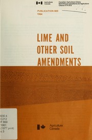 Cover of: Lime and other soil amendments by H. J. Atkinson