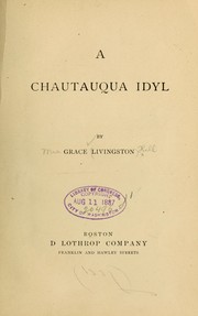 Cover of: A Chautauqua idyl