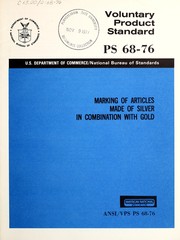 Cover of: Marking of articles made of karat gold