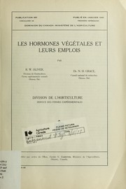 Les hormones végétales et leurs emplois by R. W. Oliver