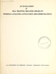 An evaluation of EDA training related projects by Development Associates