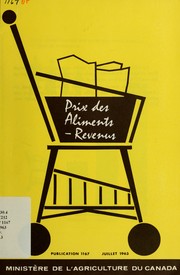 Cover of: Prix des aliments: revenus