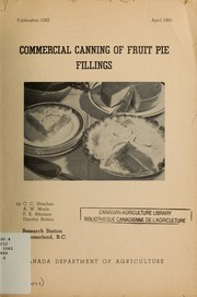 Cover of: Commercial canning of fruit pie fillings by F. E. Atkinson