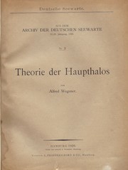 Cover of: Theorie der Haupthalos