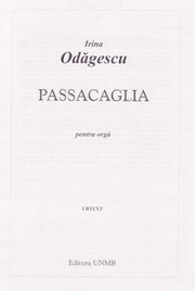 Cover of: Passacaglia for organ by 