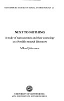 Cover of: Next to nothing by Mikael Johansson