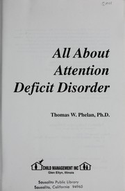 Cover of: All about attention deficit disorder