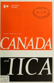 Cover of: Canada and IICA