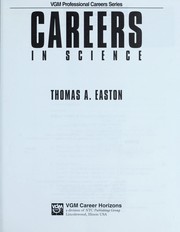 Cover of: Careers in Science