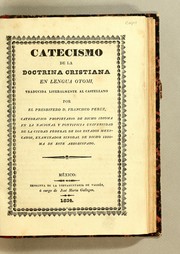 Cover of: Catecismo de la doctrina cristiana en lengua otomí by Francisco Pérez
