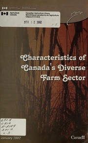 Cover of: Characteristics of Canada's diverse farm sector