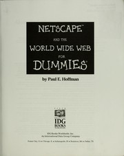 Cover of: Netscape and the Www for Dummies by Paul Hoffman