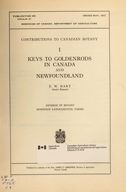 Contributions to Canadian botany by E. W. Hart