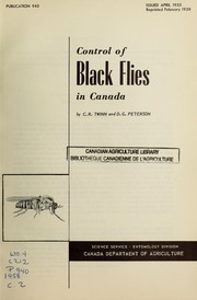 Cover of: Control of black flies in Canada