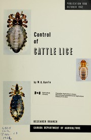 Control of cattle lice by W. O. Haufe