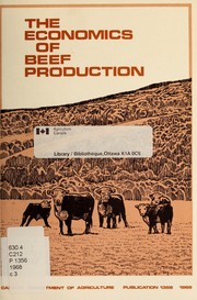 The economics of beef production by I. F. Furniss