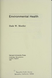 Cover of: Environmental health
