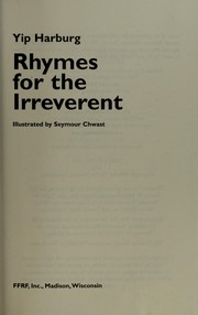 Cover of: Rhymes for the irreverent