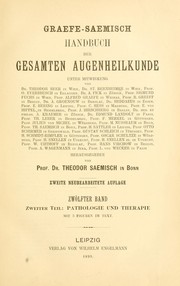 Cover of: Handbuch der gesammten Augenheilkunde