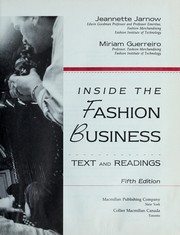 Cover of: Inside the fashion business: text and readings