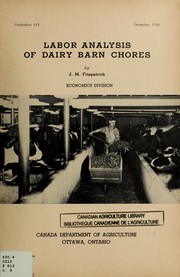 Cover of: Labor analysis of dairy barn chores