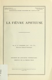 Cover of: La fiévre aphteuse